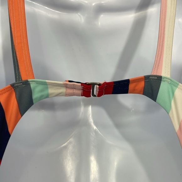 Hollister Striped Cutout One Piece Swim Suit - Picture 4 of 6